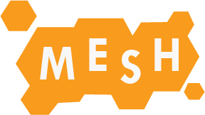 MESH-hankkeen logomerkki, joka koostuu nimestä.