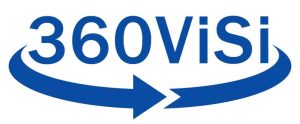 Sinivalkoinen hakeenn 360 videot logo