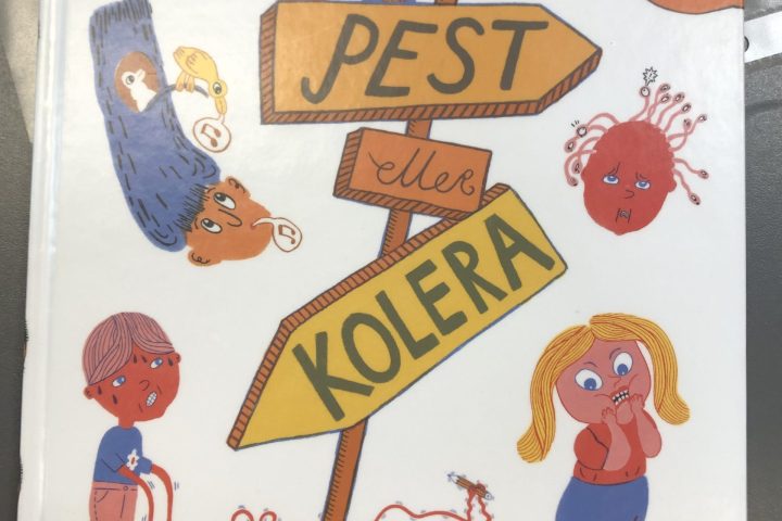 Kuvassa on Emma Rendelin Pest eller kolera -kirjan kansi.