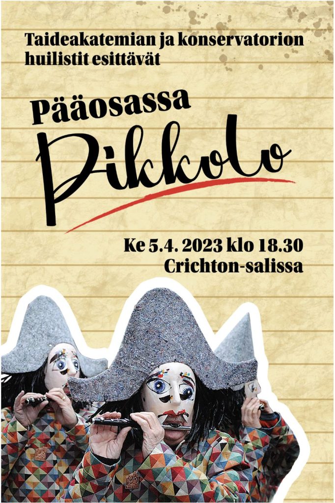 Opinnäytetyön taiteellis-pedagogiseen osaan liittyvän konsertin juliste